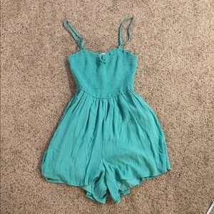 Hollister Aqua Blue Romper NWT